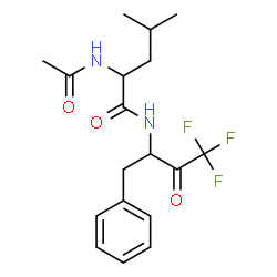 ChemSpider 2D Image | N~2~-Acetyl-N-(4,4,4-trifluoro-3-oxo-1-phenyl-2-butanyl)leucinamide | C18H23F3N2O3