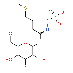 ChemSpider 2D Image | 1-S-[4-(Methylsulfanyl)-N-(sulfooxy)butanimidoyl]-1-thiohexopyranose | C11H21NO9S3
