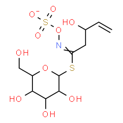 ChemSpider 2D Image | 1-S-[3-Hydroxy-N-(sulfonatooxy)-4-pentenimidoyl]-1-thiohexopyranose | C11H18NO10S2