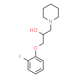 ChemSpider 2D Image | 1-(2-Fluorophenoxy)-3-(1-piperidinyl)-2-propanol | C14H20FNO2