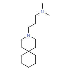 ChemSpider 2D Image | 3-(3-Azaspiro(5.5)undec-3-yl)-N,N-dimethyl-1-propanamine | C15H30N2