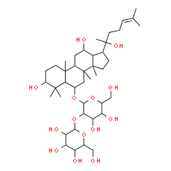 ChemSpider 2D Image | 3,12,20-Trihydroxydammar-24-en-6-yl 2-O-hexopyranosylhexopyranoside | C42H72O14
