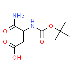 ChemSpider 2D Image | N~2~-{[(2-Methyl-2-propanyl)oxy]carbonyl}-alpha-asparagine | C9H16N2O5