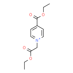 ChemSpider 2D Image | 4-(Ethoxycarbonyl)-1-(2-ethoxy-2-oxoethyl)pyridinium | C12H16NO4