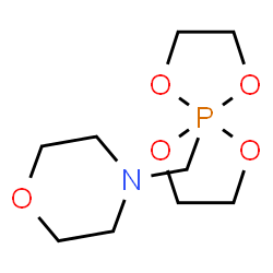 ChemSpider 2D Image | 4-(1,4,6,9-Tetraoxa-5lambda~5~-phosphaspiro[4.4]non-5-ylmethyl)morpholine | C9H18NO5P