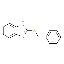 ChemSpider 2D Image | 2-(Benzylsulfanyl)-1H-benzimidazole | C14H12N2S