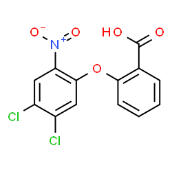 ChemSpider 2D Image | 2-(4,5-Dichloro-2-nitrophenoxy)benzoic acid | C13H7Cl2NO5