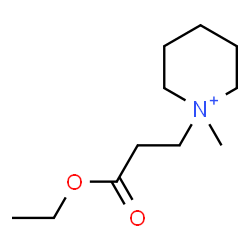 ChemSpider 2D Image | 1-(3-Ethoxy-3-oxopropyl)-1-methylpiperidinium | C11H22NO2