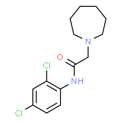 ChemSpider 2D Image | 2-(1-Azepanyl)-N-(2,4-dichlorophenyl)acetamide | C14H18Cl2N2O