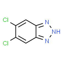 ChemSpider 2D Image | 5,6-DICHLOROBENZOTRIAZOLE | C6H3Cl2N3