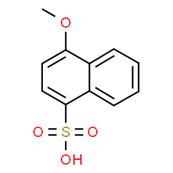 ChemSpider 2D Image | 4-Methoxy-1-naphthalenesulfonic acid | C11H10O4S