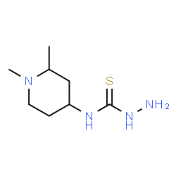 ChemSpider 2D Image | N-(1,2-Dimethyl-4-piperidinyl)hydrazinecarbothioamide | C8H18N4S