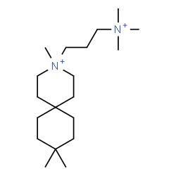 ChemSpider 2D Image | 3,9,9-Trimethyl-3-[3-(trimethylammonio)propyl]-3-azoniaspiro[5.5]undecane | C19H40N2