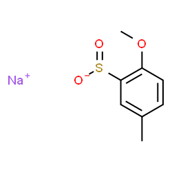ChemSpider 2D Image | Sodium 2-methoxy-5-methylbenzenesulfinate | C8H9NaO3S