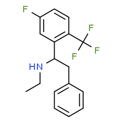ChemSpider 2D Image | N-Ethyl-1-[5-fluoro-2-(trifluoromethyl)phenyl]-2-phenylethanamine | C17H17F4N
