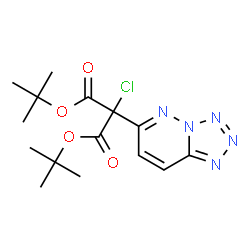 ChemSpider 2D Image | Bis(2-methyl-2-propanyl) chloro(tetrazolo[1,5-b]pyridazin-6-yl)malonate | C15H20ClN5O4