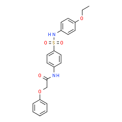 ChemSpider 2D Image | N-{4-[(4-Ethoxyphenyl)sulfamoyl]phenyl}-2-phenoxyacetamide | C22H22N2O5S