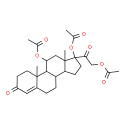 ChemSpider 2D Image | 3,20-Dioxopregn-4-ene-11,17,21-triyl triacetate | C27H36O8