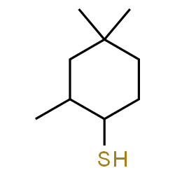 ChemSpider 2D Image | 2,4,4-Trimethylcyclohexanethiol | C9H18S