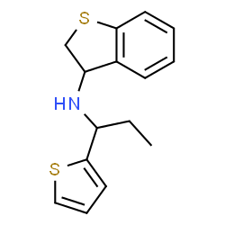 ChemSpider 2D Image | N-[1-(2-Thienyl)propyl]-2,3-dihydro-1-benzothiophen-3-amine | C15H17NS2