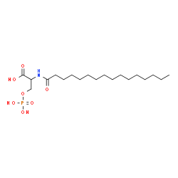 ChemSpider 2D Image | N-Palmitoyl-O-phosphonoserine | C19H38NO7P