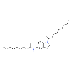 ChemSpider 2D Image | N,1-Di(2-decanyl)-5-indolinamine | C28H50N2