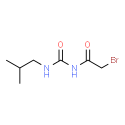 ChemSpider 2D Image | 2-Bromo-N-(isobutylcarbamoyl)acetamide | C7H13BrN2O2