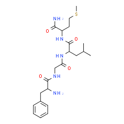 ChemSpider 2D Image | Phenylalanylglycylleucylmethioninamide | C22H35N5O4S
