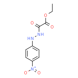 ChemSpider 2D Image | Ethyl [2-(4-nitrophenyl)hydrazino](oxo)acetate | C10H11N3O5