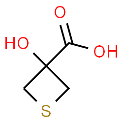 ChemSpider 2D Image | 3-Hydroxy-3-thietanecarboxylic acid | C4H6O3S