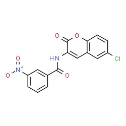 ChemSpider 2D Image | N-(6-Chloro-2-oxo-2H-chromen-3-yl)-3-nitrobenzamide | C16H9ClN2O5