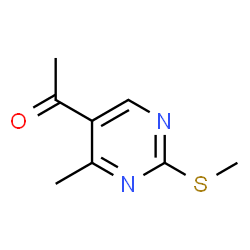 ChemSpider 2D Image | 1-(4-Methyl-2-methylsulfanyl-pyrimidin-5-yl)-ethanone | C8H10N2OS