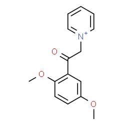 ChemSpider 2D Image | 1-[2-(2,5-Dimethoxyphenyl)-2-oxoethyl]pyridinium | C15H16NO3