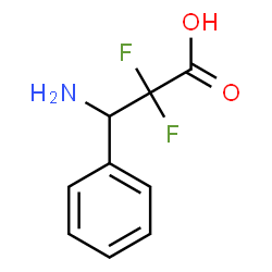 ChemSpider 2D Image | 3-Amino-2,2-difluoro-3-phenylpropanoic acid | C9H9F2NO2