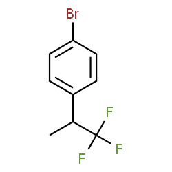 ChemSpider 2D Image | 1-Bromo-4-(1,1,1-trifluoro-2-propanyl)benzene | C9H8BrF3