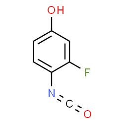 ChemSpider 2D Image | 3-Fluoro-4-isocyanatophenol | C7H4FNO2