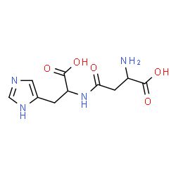 ChemSpider 2D Image | beta-Aspartylhistidine | C10H14N4O5