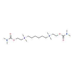 ChemSpider 2D Image | N,N'-Bis{2-[(dimethylcarbamoyl)oxy]ethyl}-N,N,N',N'-tetramethyl-1,6-hexanediaminium | C20H44N4O4