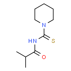ChemSpider 2D Image | 2-Methyl-N-(piperidin-1-ylcarbothioyl)propanamide | C10H18N2OS
