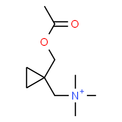 ChemSpider 2D Image | [1-(Acetoxymethyl)cyclopropyl]-N,N,N-trimethylmethanaminium | C10H20NO2