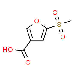 ChemSpider 2D Image | 5-(Methylsulfonyl)-3-furoic acid | C6H6O5S