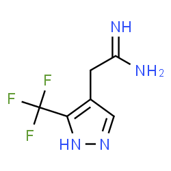 ChemSpider 2D Image | 2-[5-(Trifluoromethyl)-1H-pyrazol-4-yl]ethanimidamide | C6H7F3N4