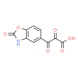 ChemSpider 2D Image | 2,3-Dioxo-3-(2-oxo-2,3-dihydro-1,3-benzoxazol-5-yl)propanoic acid | C10H5NO6