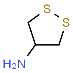 ChemSpider 2D Image | 1,2-Dithiolan-4-amine | C3H7NS2