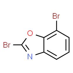 ChemSpider 2D Image | 2,7-Dibromo-1,3-benzoxazole | C7H3Br2NO