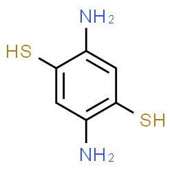 ChemSpider 2D Image | 2,5-Diamino-1,4-benzenedithiol | C6H8N2S2