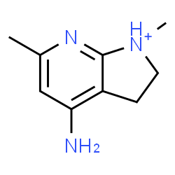 ChemSpider 2D Image | 4-Amino-1,6-dimethyl-2,3-dihydro-1H-pyrrolo[2,3-b]pyridin-1-ium | C9H14N3