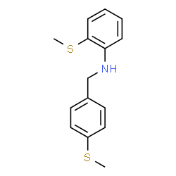 ChemSpider 2D Image | 2-(Methylsulfanyl)-N-[4-(methylsulfanyl)benzyl]aniline | C15H17NS2