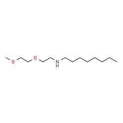 ChemSpider 2D Image | N-[2-(2-Methoxyethoxy)ethyl]-1-octanamine | C13H29NO2
