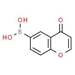 ChemSpider 2D Image | (4-Oxo-4H-chromen-6-yl)boronic acid | C9H7BO4